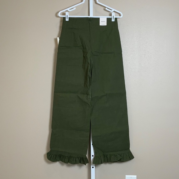 Anthropologie The Colette Magic Fabric Ruffle-Hem Crop Wide-Leg Pants by Maeve - Picture 11 of 16